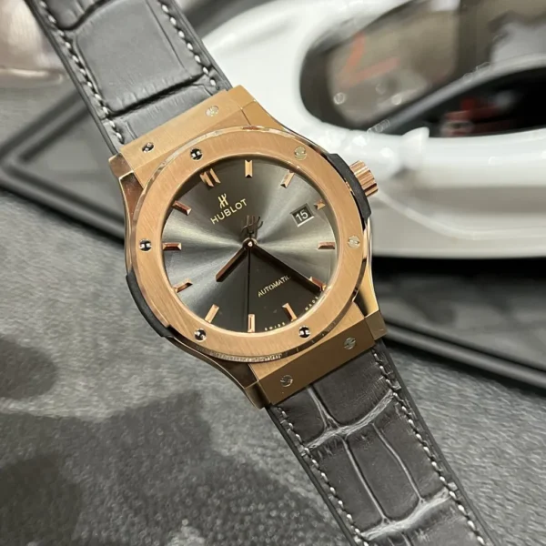 Đồng hồ nam Hublot Classic Fusion Grey Dial King Gold Replica 11 JJF 42mm Đồng hồ đeo tay 2 triệu - 4 triệu 8